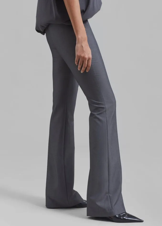 Clothing Women The Frankie Shop Charley Bootcut Pants 8211 Charcoal