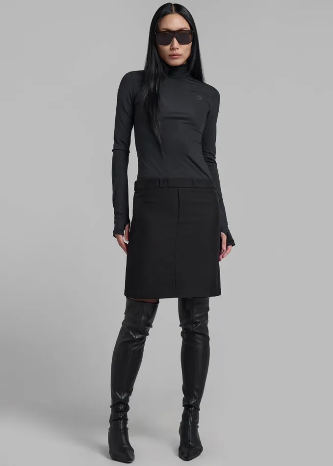 Clothing Women The Frankie Shop Coperni Hybrid Tailored Dress 8211 Black