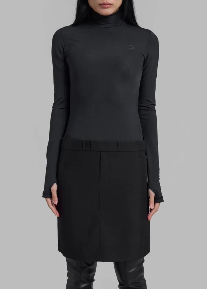 Clothing Women The Frankie Shop Coperni Hybrid Tailored Dress 8211 Black