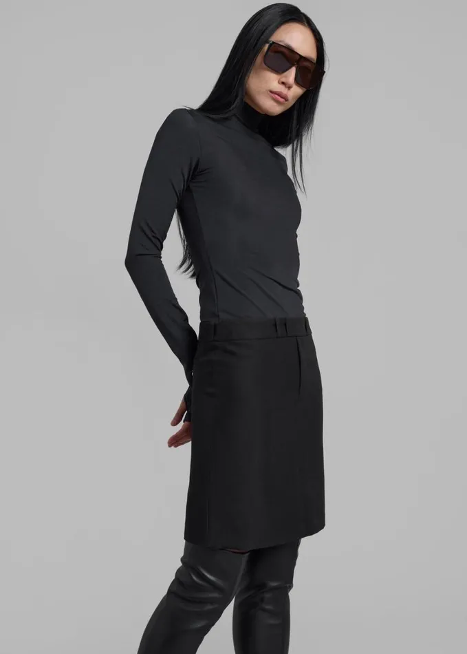 Clothing Women The Frankie Shop Coperni Hybrid Tailored Dress 8211 Black