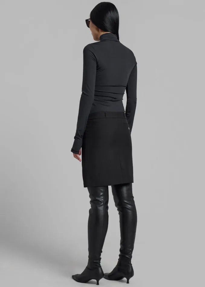 Clothing Women The Frankie Shop Coperni Hybrid Tailored Dress 8211 Black
