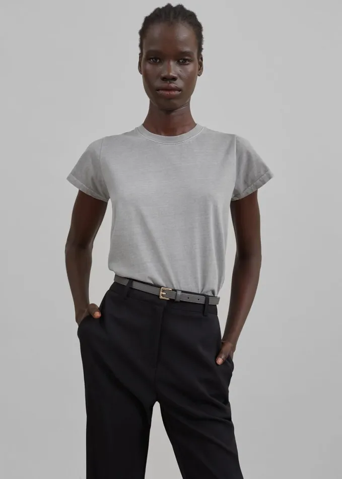 Clothing Women The Frankie Shop Dollie Tee 8211 Grey