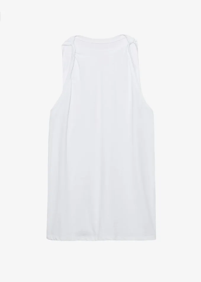 Clothing Women The Frankie Shop Erika Twisted Sleeve Tank 8211 White