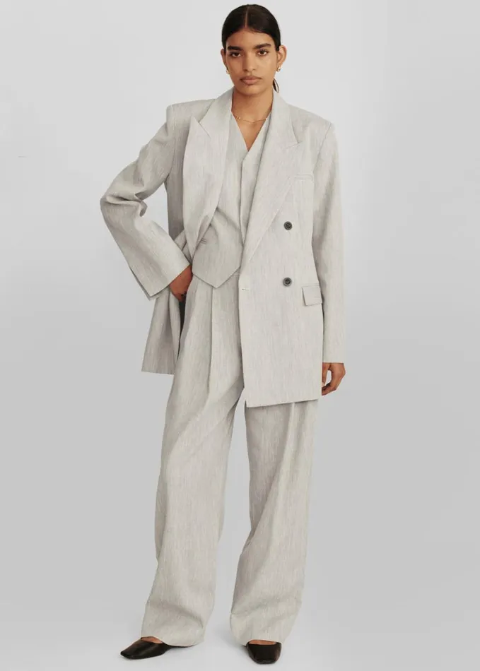 Clothing Women The Frankie Shop Esse Studios Bode Waistcoat 8211 Asha Linen