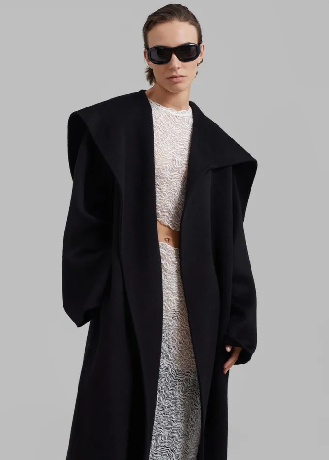 Clothing Women The Frankie Shop Evelyn Coat 8211 Black