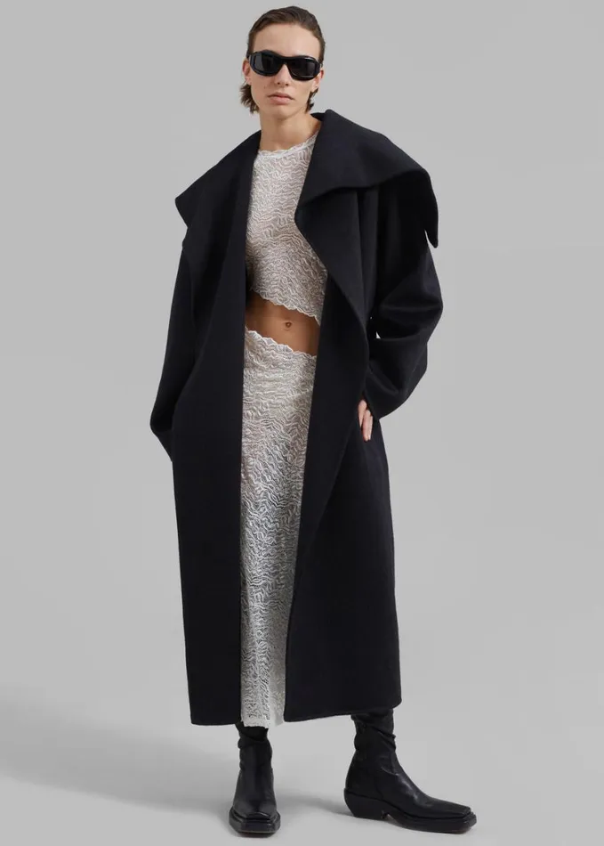Clothing Women The Frankie Shop Evelyn Coat 8211 Black