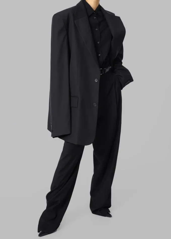 Clothing Women The Frankie Shop Gelso Oversized Blazer 8211 Black