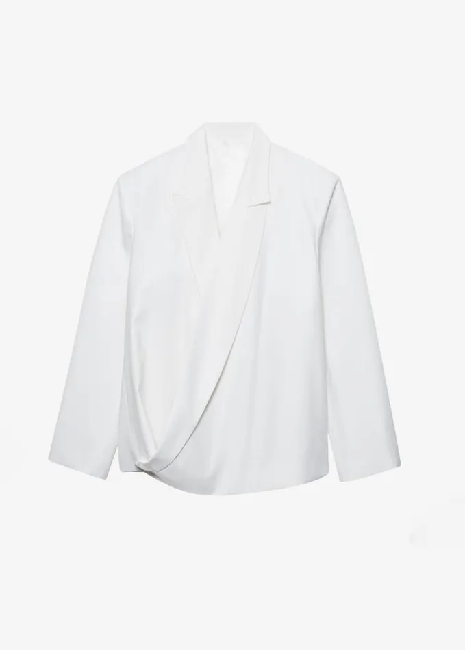 Clothing Women The Frankie Shop Geneva Wrap Blazer 8211 White