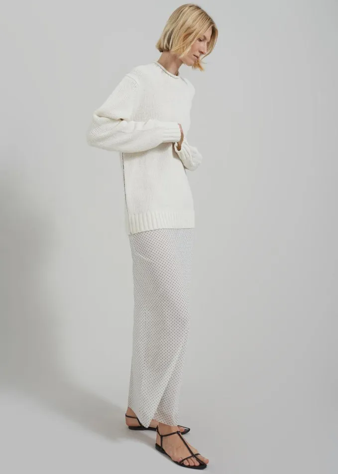 Clothing Women The Frankie Shop Gigi Polka Dot Skirt 8211 White