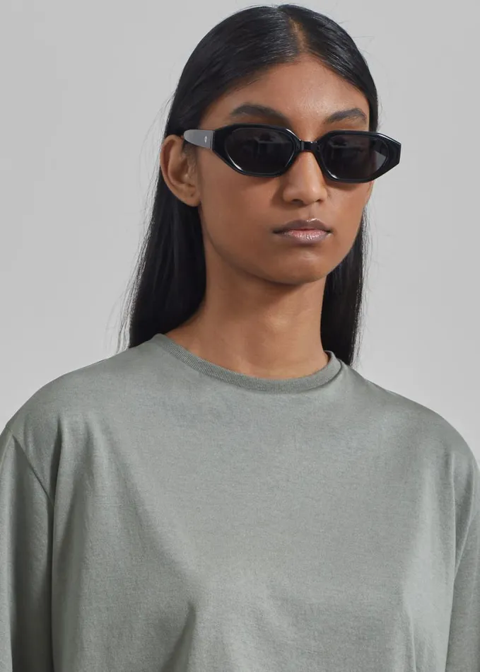 Clothing Women The Frankie Shop Harper Soft Organic TShirt 8211 Light Khaki