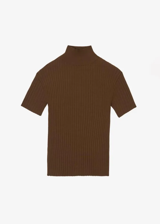 Clothing Women The Frankie Shop Jennis Turtleneck Top 8211 Olive Brown