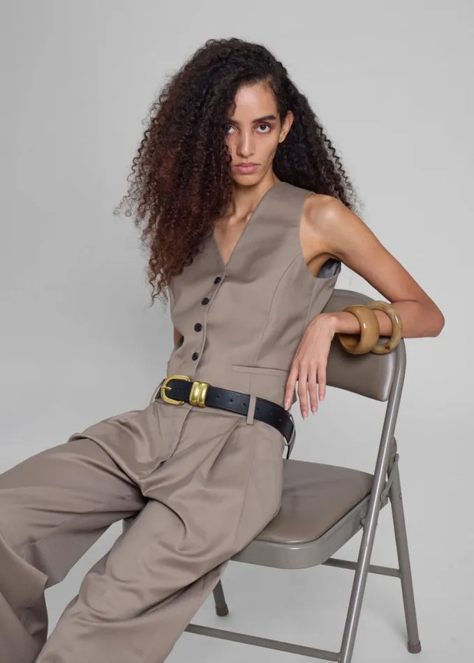 Clothing Women The Frankie Shop Jorae Pleated Trousers 8211 Taupe
