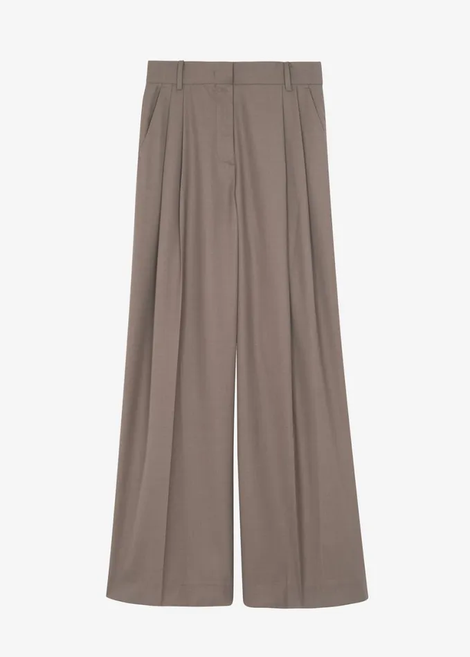 Clothing Women The Frankie Shop Jorae Pleated Trousers 8211 Taupe