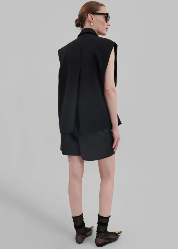 Clothing Women The Frankie Shop Kace Boxy Vest 8211 Black
