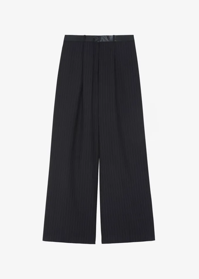 Clothing Women The Frankie Shop Kerry Trousers 8211 Black Pinstripe