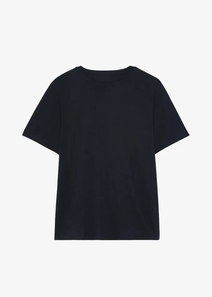 Clothing Women The Frankie Shop Lilou Simple Tee 8211 Black