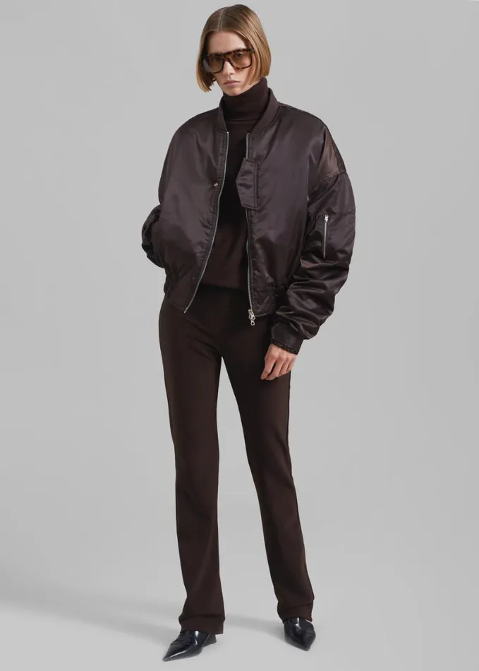 Clothing Women The Frankie Shop Marly Bomber 8211 Brown