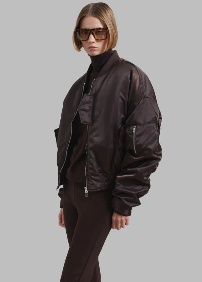 Clothing Women The Frankie Shop Marly Bomber 8211 Brown