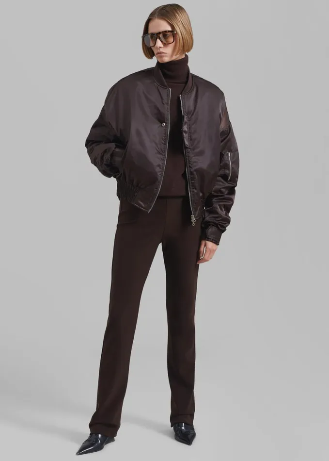 Clothing Women The Frankie Shop Marly Bomber 8211 Brown