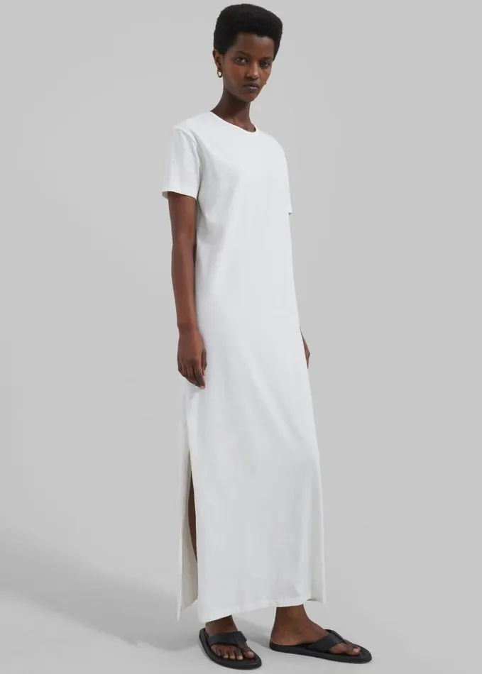 Clothing Women The Frankie Shop Maya TShirt Dress 8211 White