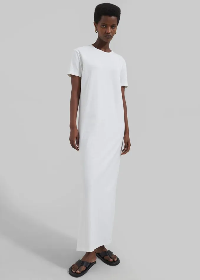 Clothing Women The Frankie Shop Maya TShirt Dress 8211 White