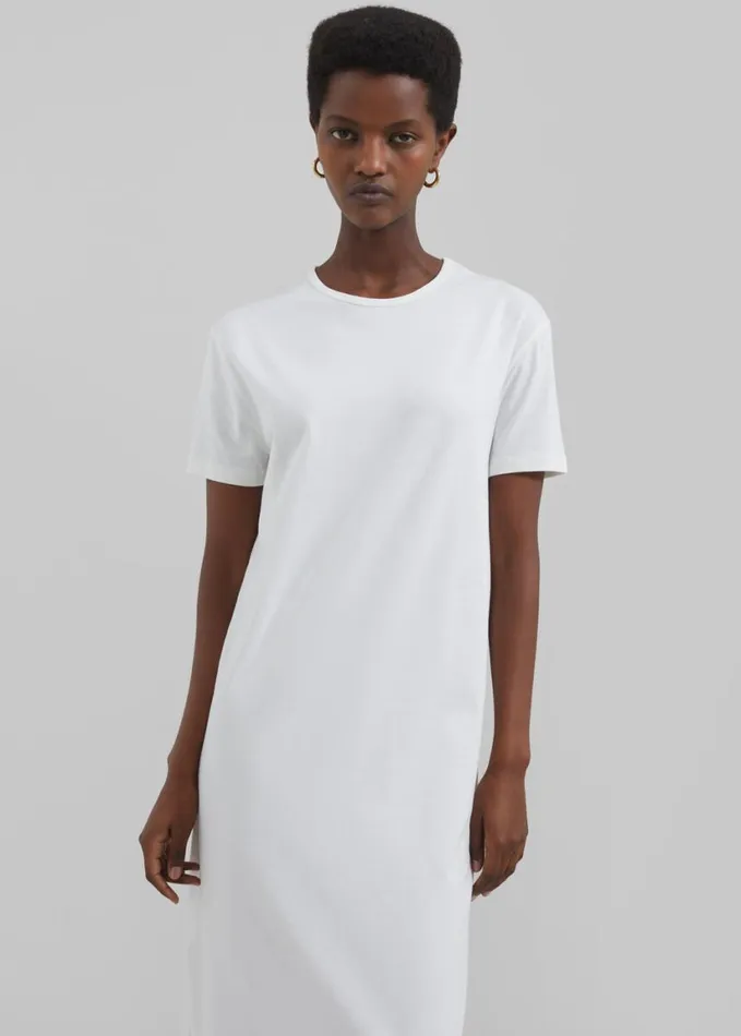 Clothing Women The Frankie Shop Maya TShirt Dress 8211 White