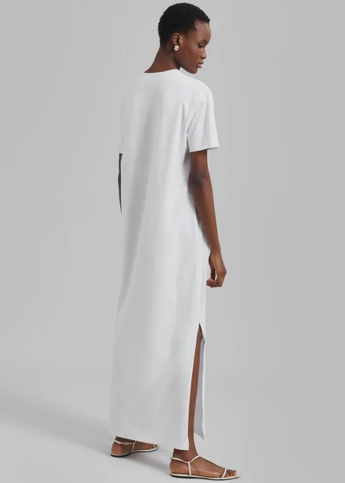 Clothing Women The Frankie Shop Maya TShirt Dress 8211 White