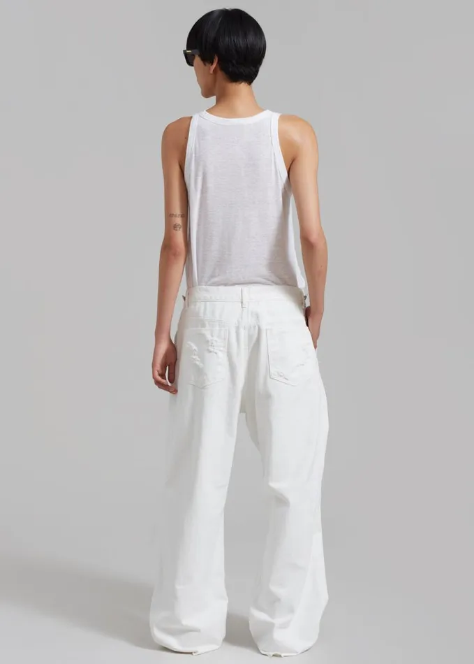 Clothing Women The Frankie Shop Mercer Ripped Jeans 8211 White
