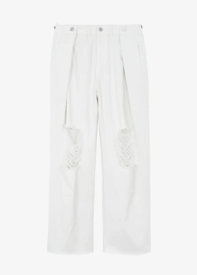 Clothing Women The Frankie Shop Mercer Ripped Jeans 8211 White