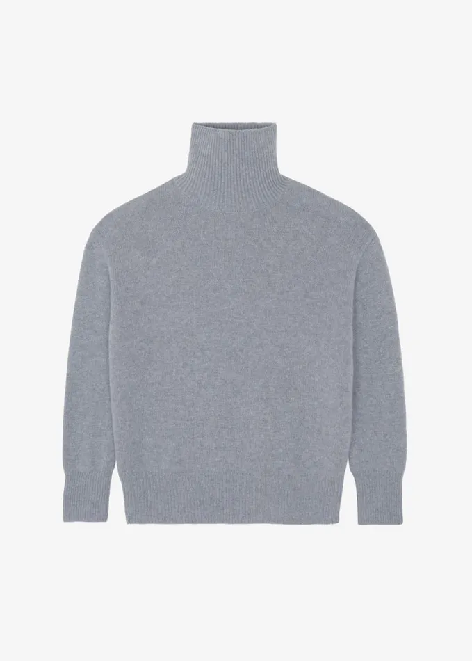 Clothing Women The Frankie Shop Milani Wool Turtleneck 8211 Grey