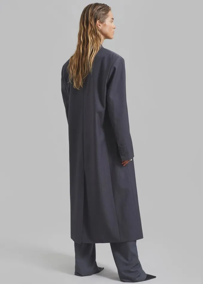 Clothing Women The Frankie Shop Robinson Long Coat 8211 Grey