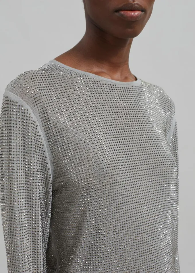 Clothing Women The Frankie Shop Samse Samse Samagda Top 8211 Light Grey