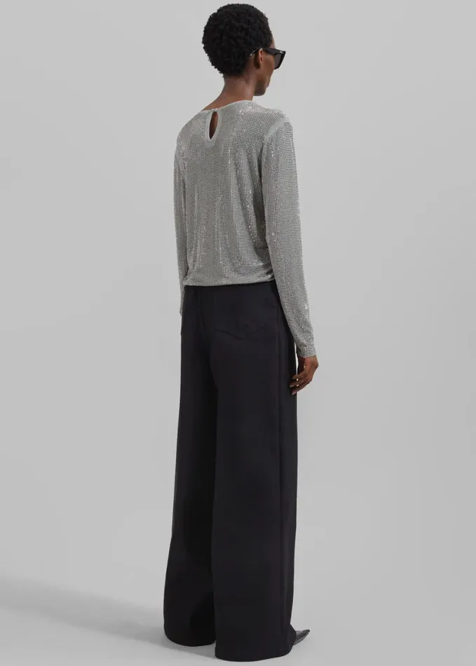 Clothing Women The Frankie Shop Samse Samse Samagda Top 8211 Light Grey