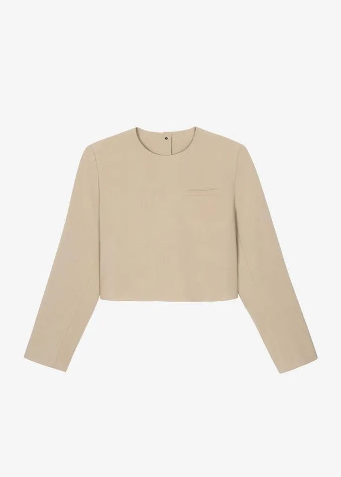 Clothing Women The Frankie Shop Tamsin Top 8211 Beige