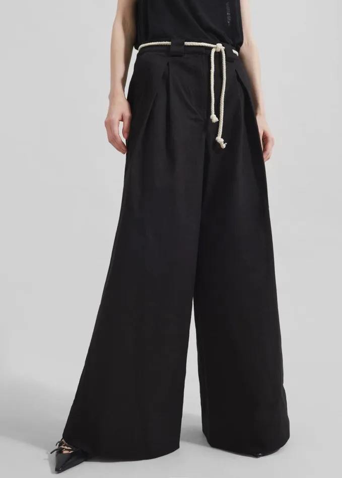 Clothing Women The Frankie Shop The Garment Cassano Wide Pants 8211 Black