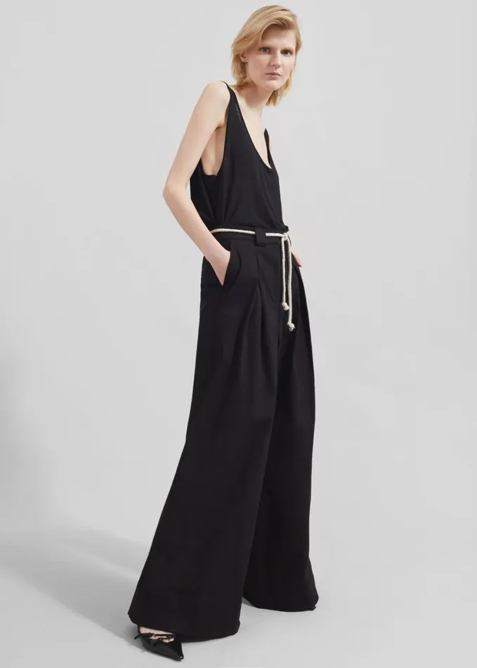 Clothing Women The Frankie Shop The Garment Cassano Wide Pants 8211 Black