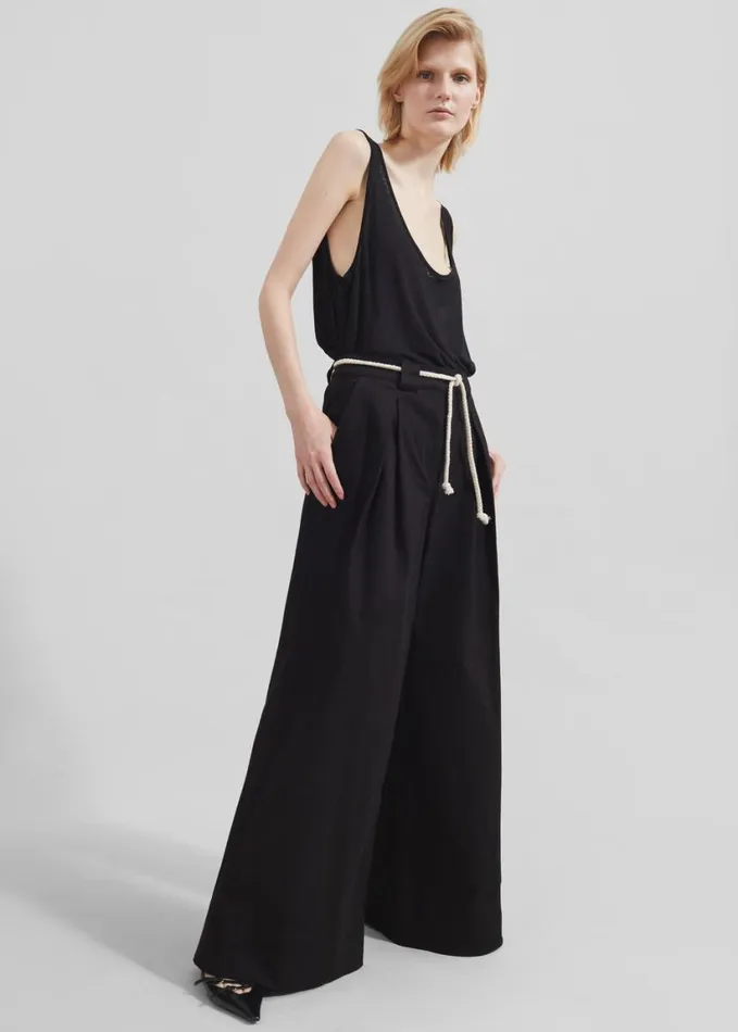Clothing Women The Frankie Shop The Garment Cassano Wide Pants 8211 Black
