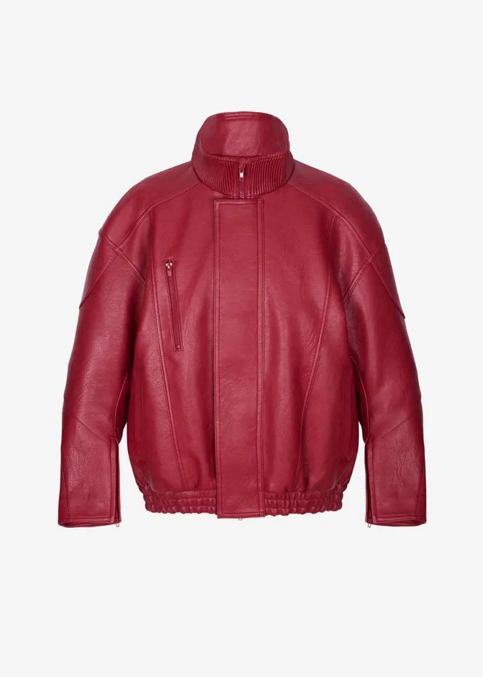 Clothing Women The Frankie Shop Zion Bomber Jacket 8211 Red