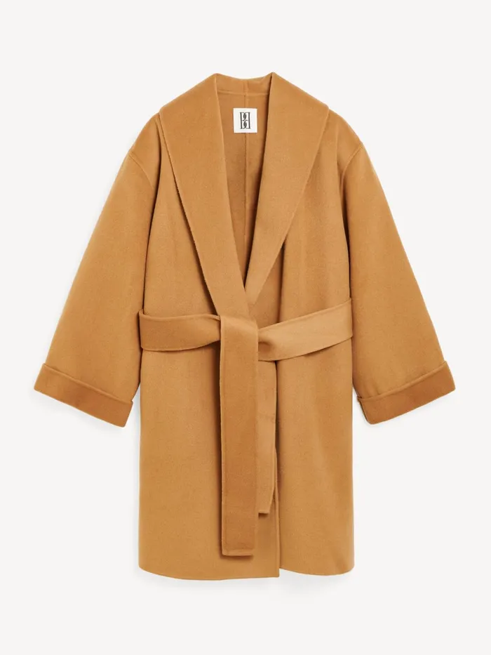 Coats and Jackets Women By Malene Birger Trullas Wool Coat Raw Sugar