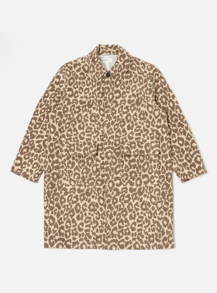 Coats and Outerwear Men Universal Works Universal Works Account Coat In Natural Crazy Leopard Coats and Outerwear Men Universal Works Universal Works Account Coat In Natural Crazy Leopard