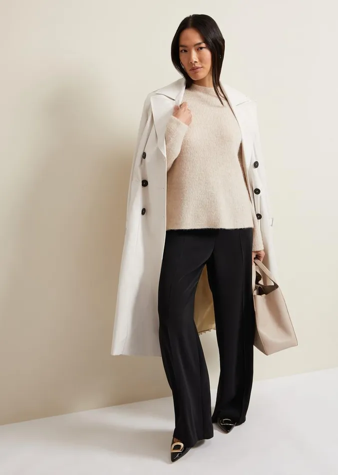 Connie Mohair Blend Jumper Stone Women Phase Eight Knitwear
