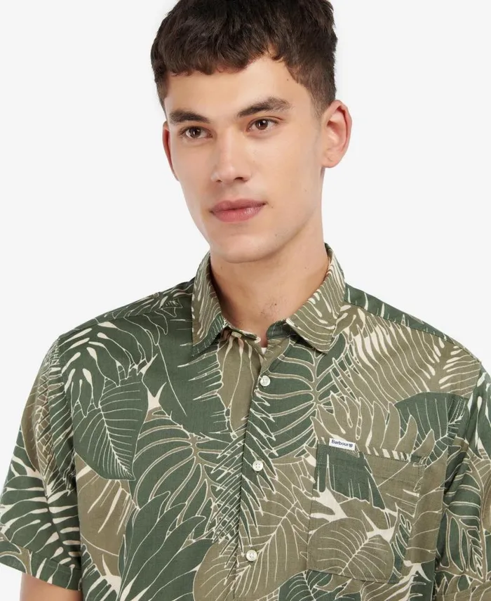 Cornwall Regular ShortSleeved Shirt Classic Blue Men Barbour Shirts