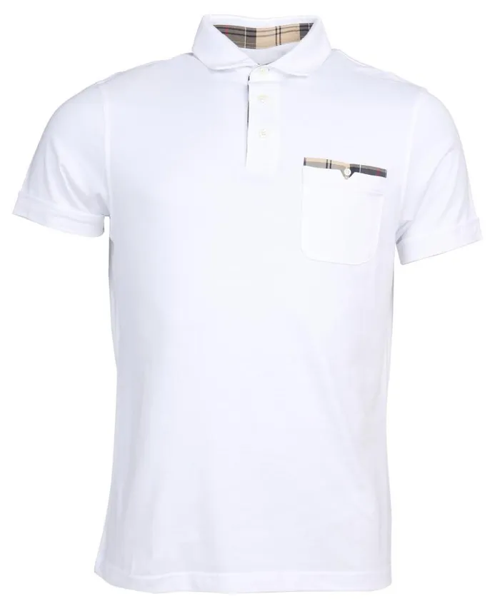 Corpatch Polo Shirt Blue Steel Men Barbour Polo Shirts