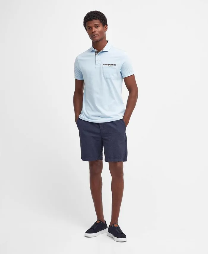 Corpatch Polo Shirt Navy Men Barbour Polo Shirts