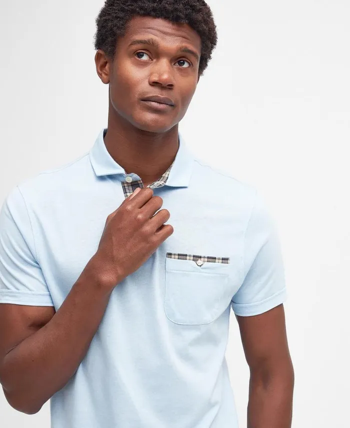 Corpatch Polo Shirt Navy Men Barbour Polo Shirts