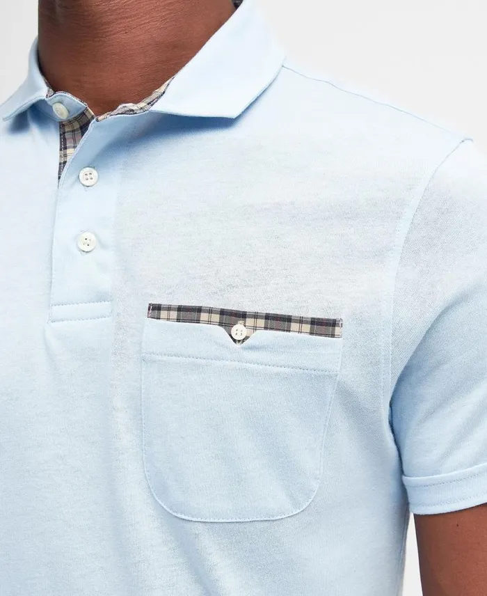 Corpatch Polo Shirt Navy Men Barbour Polo Shirts