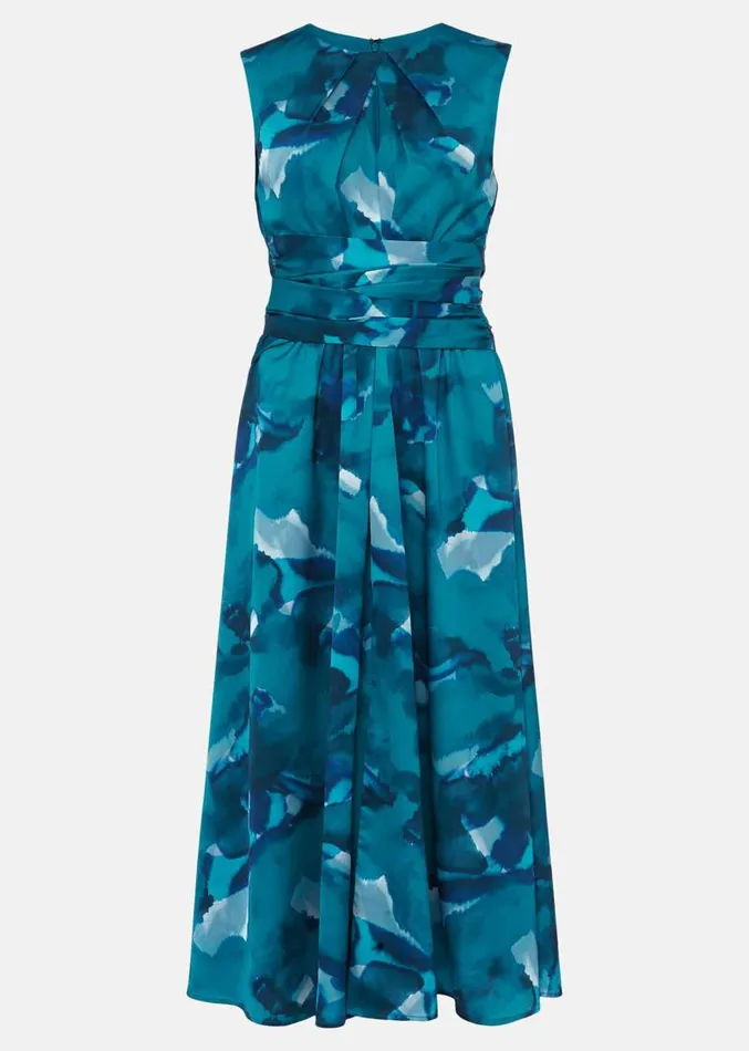 Corrin Butterfly Print Midi Dress Malachitemulti Women Phase Eight Dresses