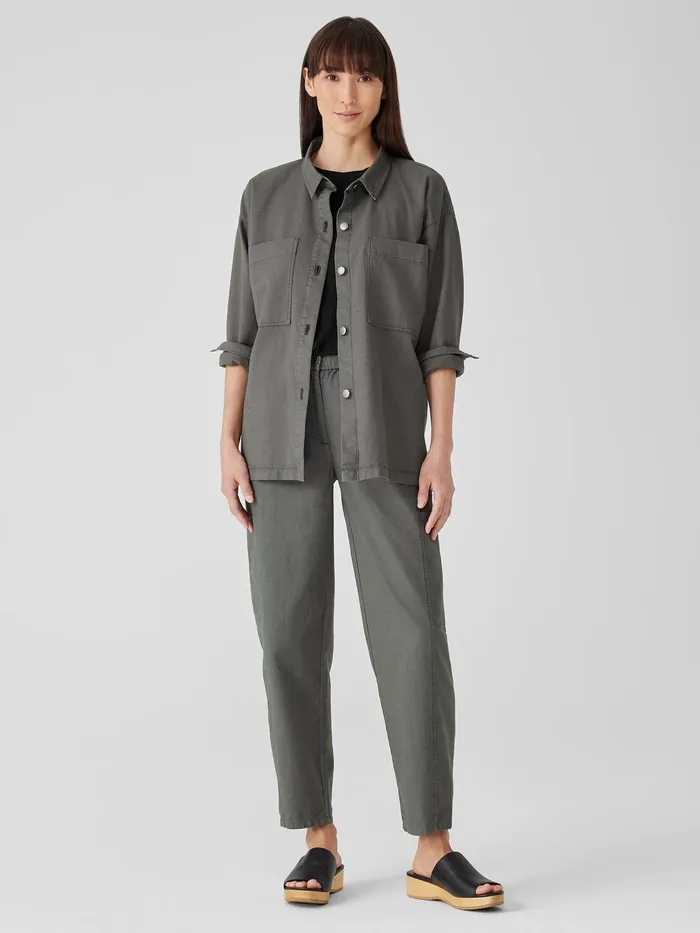 Cotton Hemp Stretch Shirt Jacket Briar Women Eileen Fisher Petite