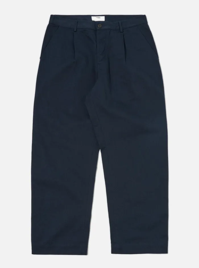 Cotton Twill Men Universal Works Universal Works Duke Pant In Navy Twill