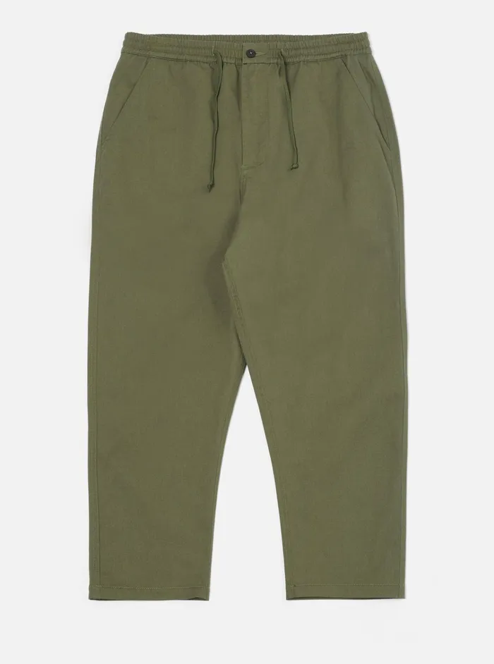 Cotton Twill Men Universal Works Universal Works Hi Water Trouser In Light Olive Twill
